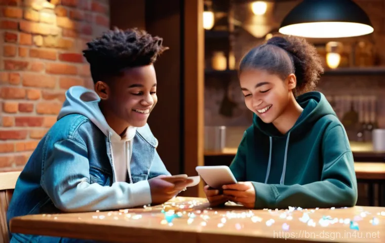 디자인에서 감성적인 메시지 전달 방법 - **Prompt: The Living Narrative of Typography**
    A curious pre-teen, around 12-14 years old, is se...