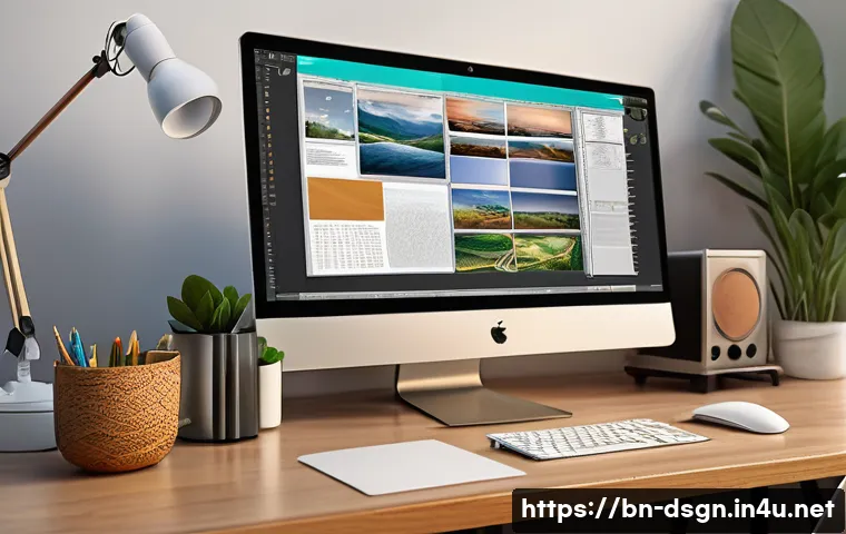 최고의 벡터 기반 디자인 소프트웨어 비교 - A detailed, clean digital workspace showing a Bengali designer&rsquo;s computer screen with multiple vecto...