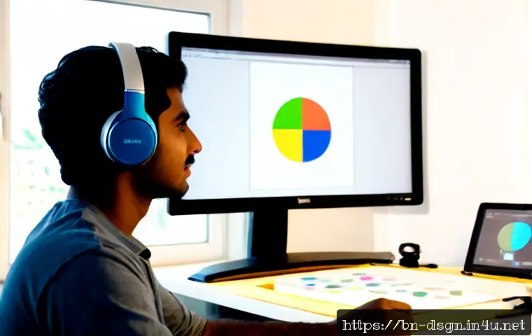 모션 그래픽 프로젝트 시작 가이드 - Photorealistic young Bengali creative professional beginning a motion graphics project at a clean ho...